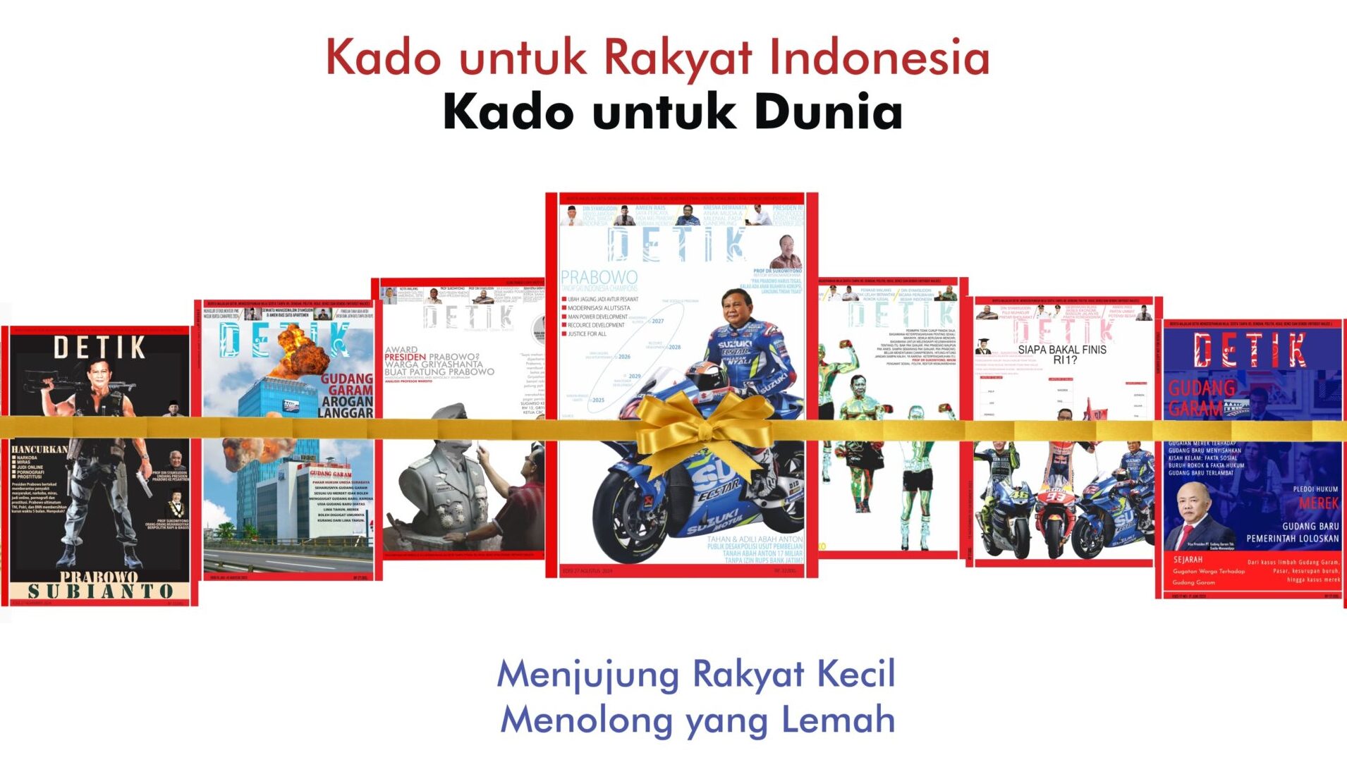 Menjunjung Rakyat Kecil, Menolong yang Lemah